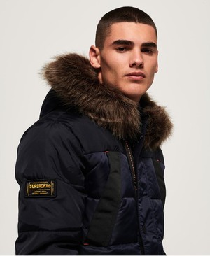 Superdry Chinook Férfi Kabát Sötétkék | ZHDBI2876